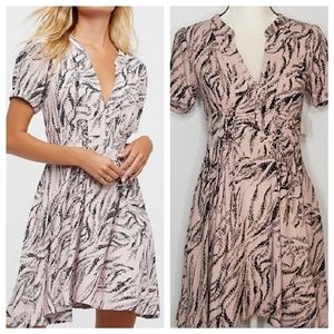 FREE PEOPLE multicolor dream girl mini dress sz 0